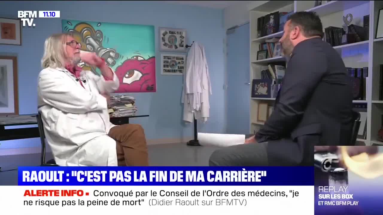 Raoult remet le collabo Bruce toussaint à sa place sur le complotisme !