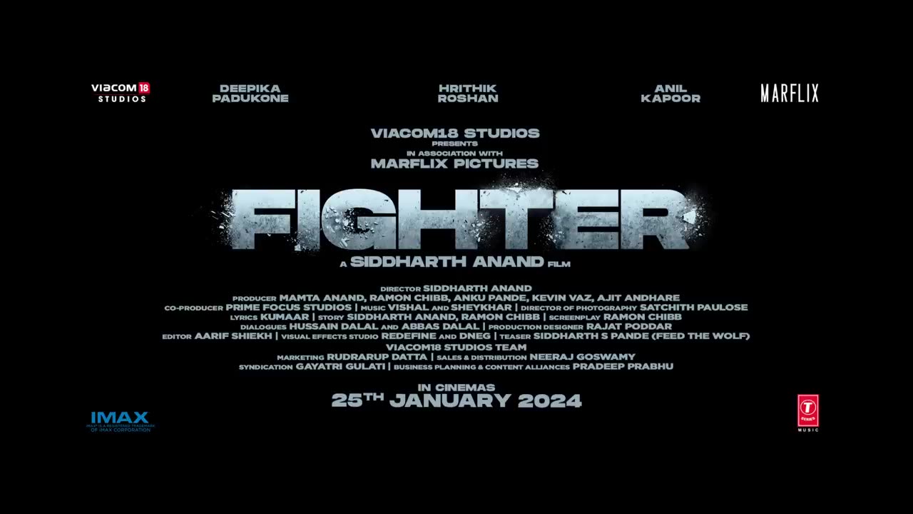 Fighter - Teaser | Hrithik Roshan | Deepika Padukone | Anil Kapoor | Siddharth Anand | 25 Jan 2024