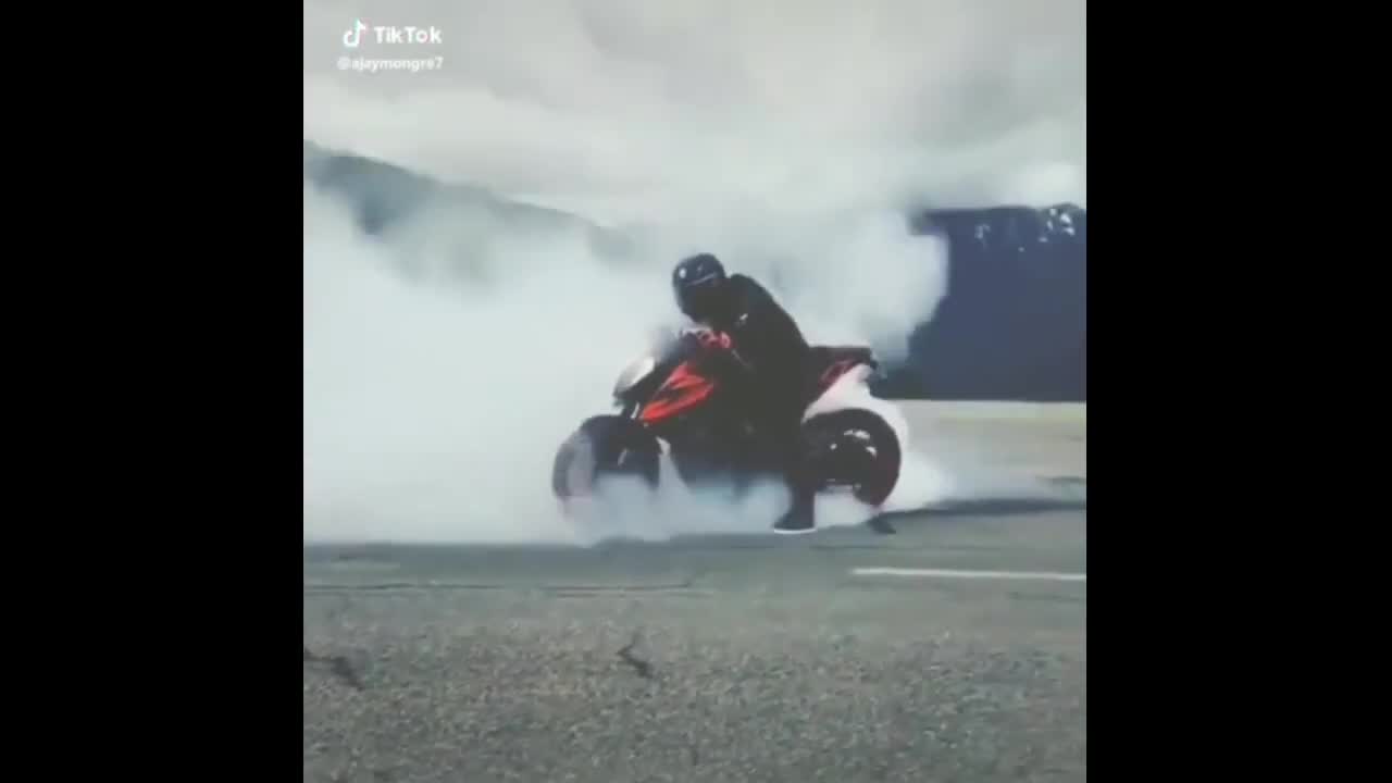 Motorcycle drift KTM