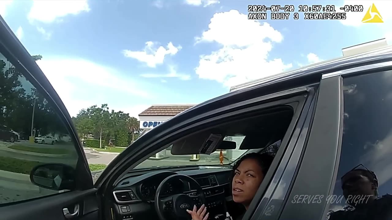 Female officer struggles to make female arrest