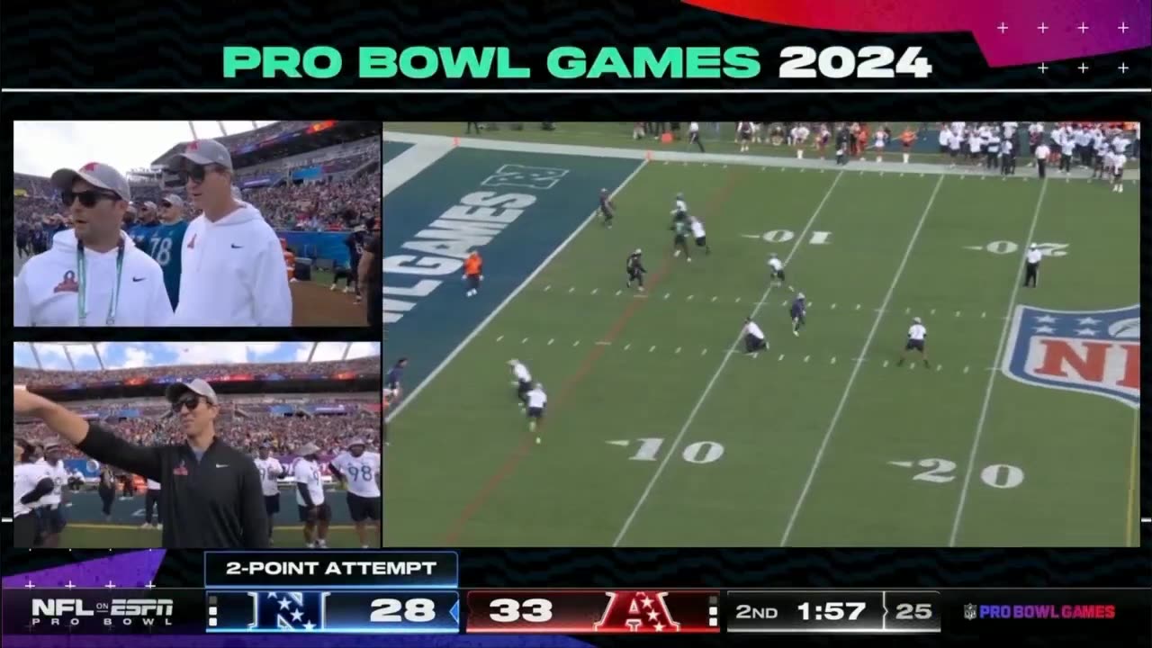 AFC vs NFC PRO BOWL GAME FULL 2nd QTR Highlights 2024 Pro Bowl Games