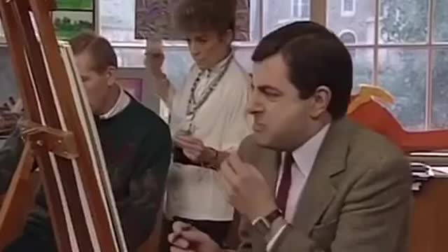 A Fairdinkem Classic... :-) Mr. Bean paints Dan Andrew