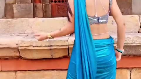 Backless Saree Hot Grils