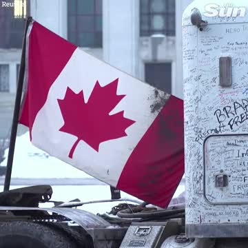 Pro freedom anti-vaccine mandate convoys and blockades continue across Canada Flag of Canada