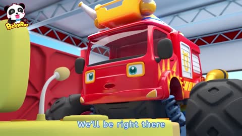 Monster Car Rescue Team is Here to Help | Nursery Rhymes | Kids Songs | BabyBus