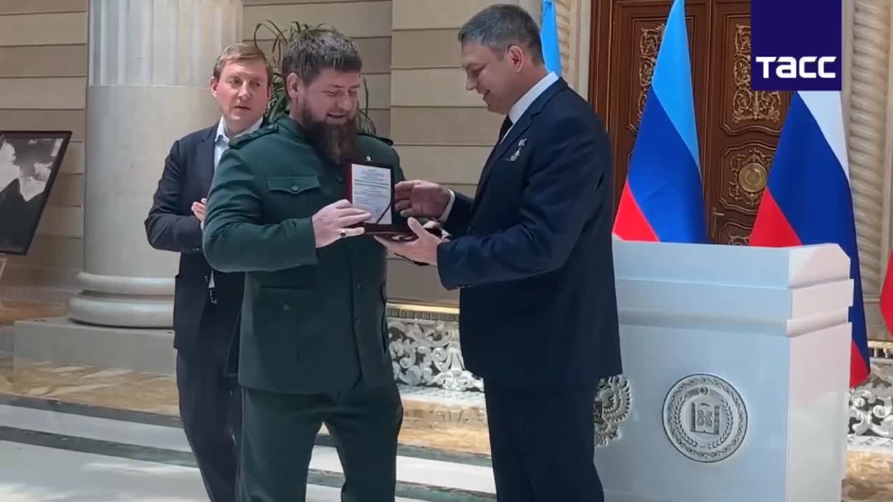 Ramzan Kadyrov - Awarded The Title Of Hero Of The Luhansk People's Republic