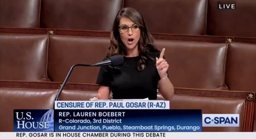 EVERYBODY CAN USE A LITTLE CONGRESSWOMAN SPITTING FIRE