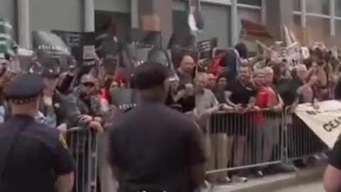 Protesters against Biden in Pittsburgh PA