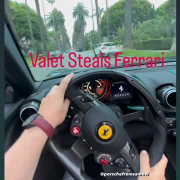 Valets steals ferrari ? 599 gtb pista spider bouquet roses diamond