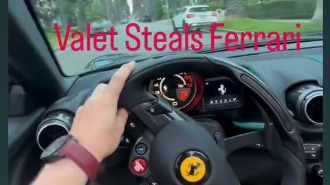 Valets steals ferrari ? 599 gtb pista spider bouquet roses diamond