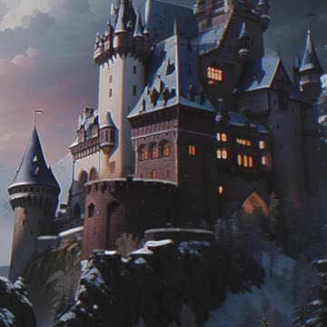 Vampire's Castle | Dracula's Castle | Haunted Castle | Medieval Castle | Eerie | AI Art #gothic