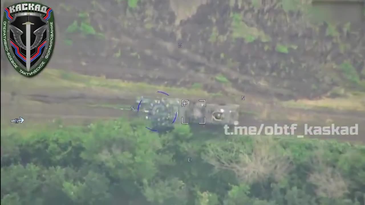 Must See Footage of Russian Lancet Causing AFU Tank To Crush Its Own MaxxPro MRAP