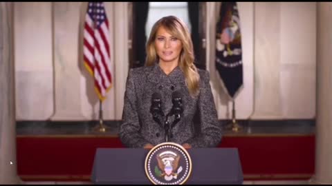 First Lady Melania Trump Farewell Speech - what a graceful beautiful woman