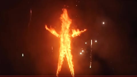 Demoniczna impreza w Izraelu "Burning Man" (płonący człowiek) w pobliżu Sodomy.