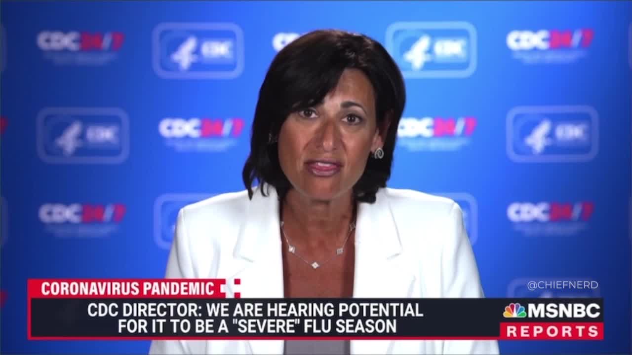 CDC Director Rochelle Walensky Says Americans Should Get Their Flu & COVID Vaccines at the Same Time