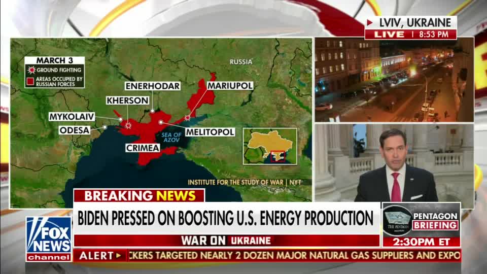 Senator Rubio Joins America Reports to Discuss Biden's Refusal to Expand American Energy Production