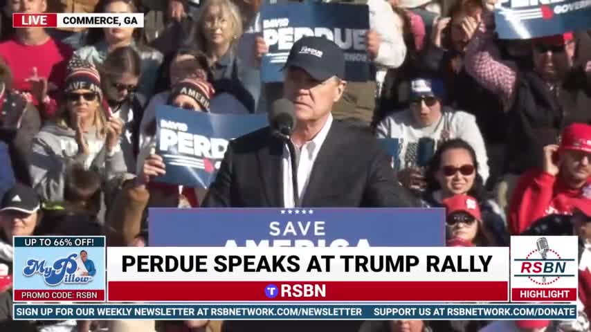 David Perdue on Trump Rally in Georgia