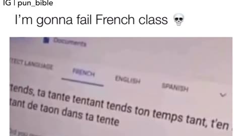 Failed French 🫤 Send help