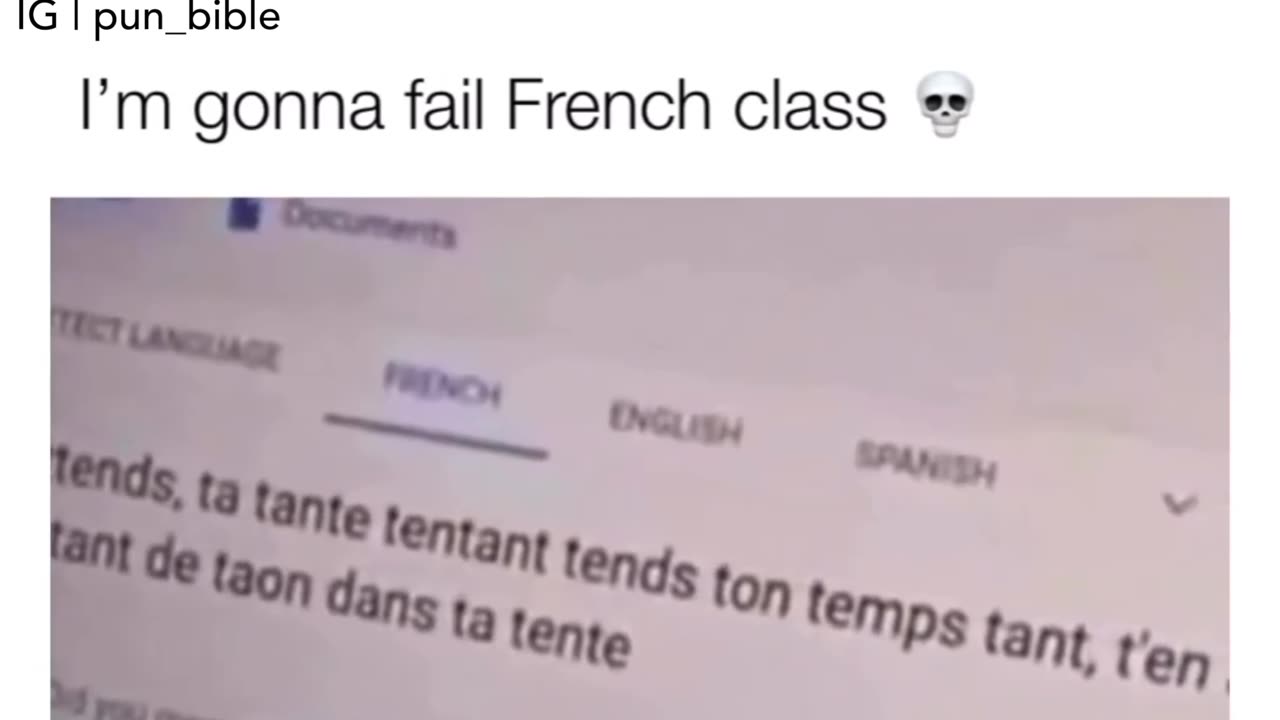 Failed French 🫤 Send help