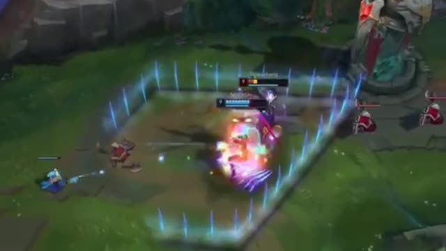 League of Legends top lane, smooth single-player kills，