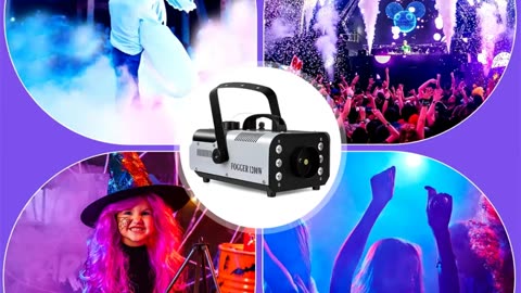 1200W Mini Smoke Machine With 6 RGB LED Light Smoker