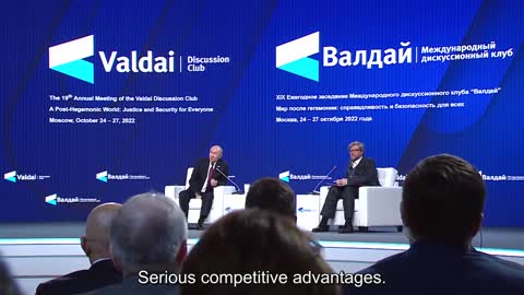 (English Subtitles) Full Putin Speech @ Valdai Discussion Club meeting 27-10-2022