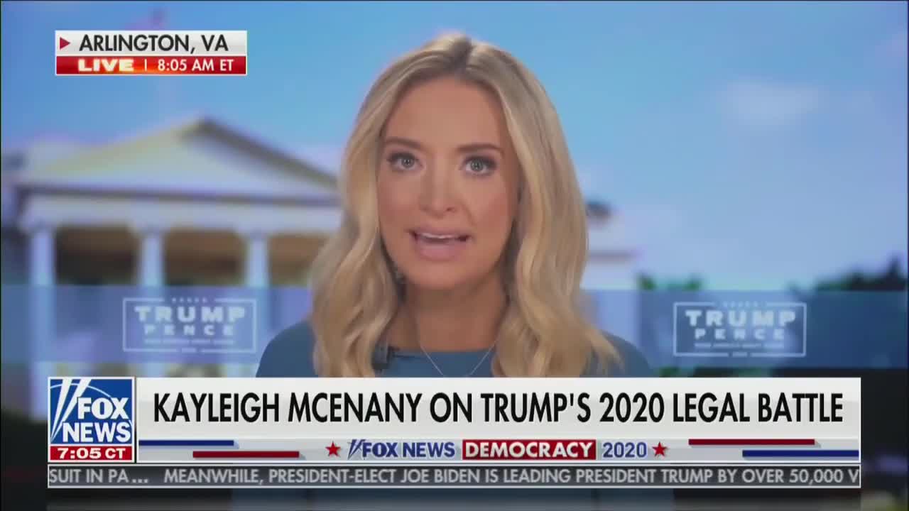 Kayleigh McEnany on affidavits being filed today in key states