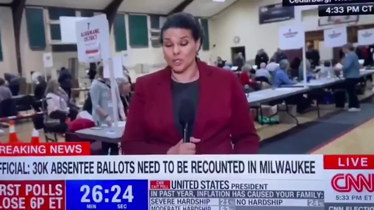 Milwaukee, WI: Recounting 30,000 Votes due to 'malfunction'