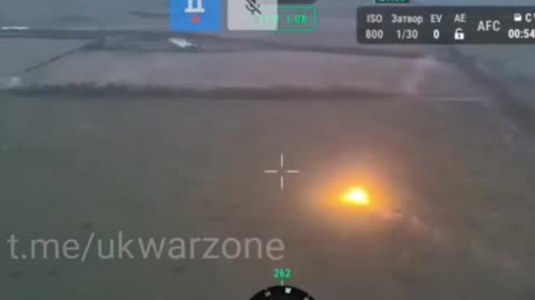 Javelin hit on a moving Russian vehicle