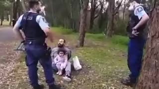 Clown World Down Under: Australian Police Arrest Maskless Dad in Front of His Little Girl