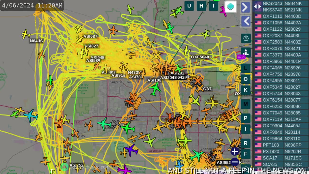 More AssholePac N4166H - Aviation gang warfare over Arizona by the MORMONS AND CHINESE - Apr 6th