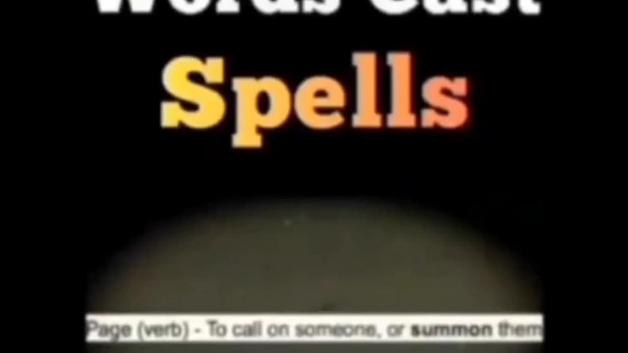 English words cast EVIL spells if not used correctly. Check this out..