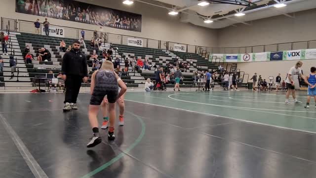 Kid slaps during wrestling match and then loses