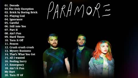 PARAMORE PLAYLIST