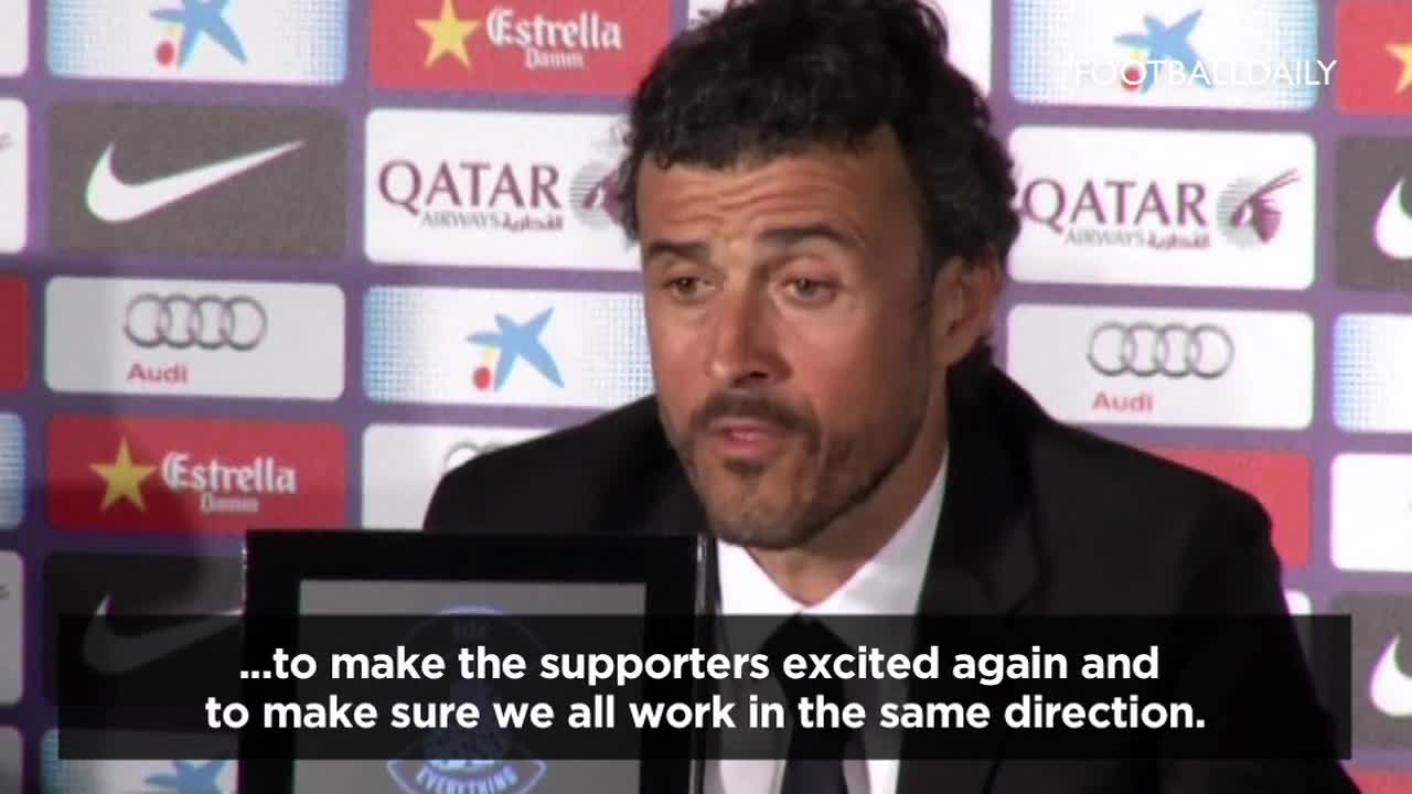 Luis Enrique unveiled as new FC Barcelona manager