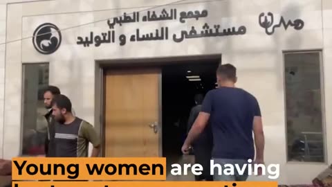 Pragnent women in Gaza - C sections