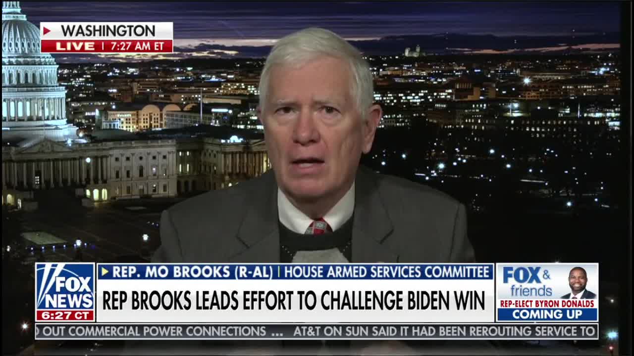 Rep. Mo Brooks (R-AL) on Election Fraud - Dec. 28, 2020