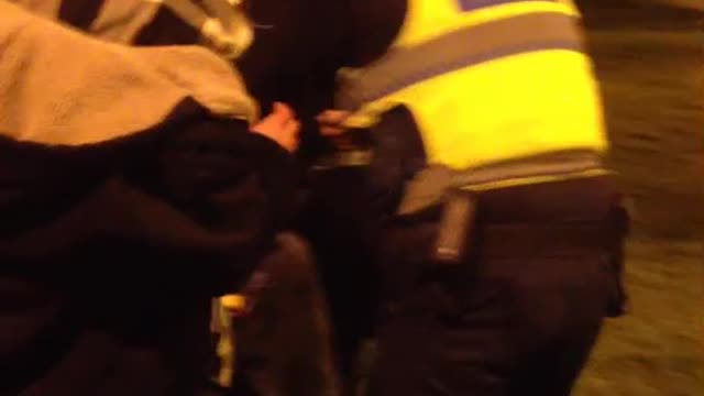 Two Guys Getting Arrested And Pepper Sprayed At Moreland Train Station by PSO's