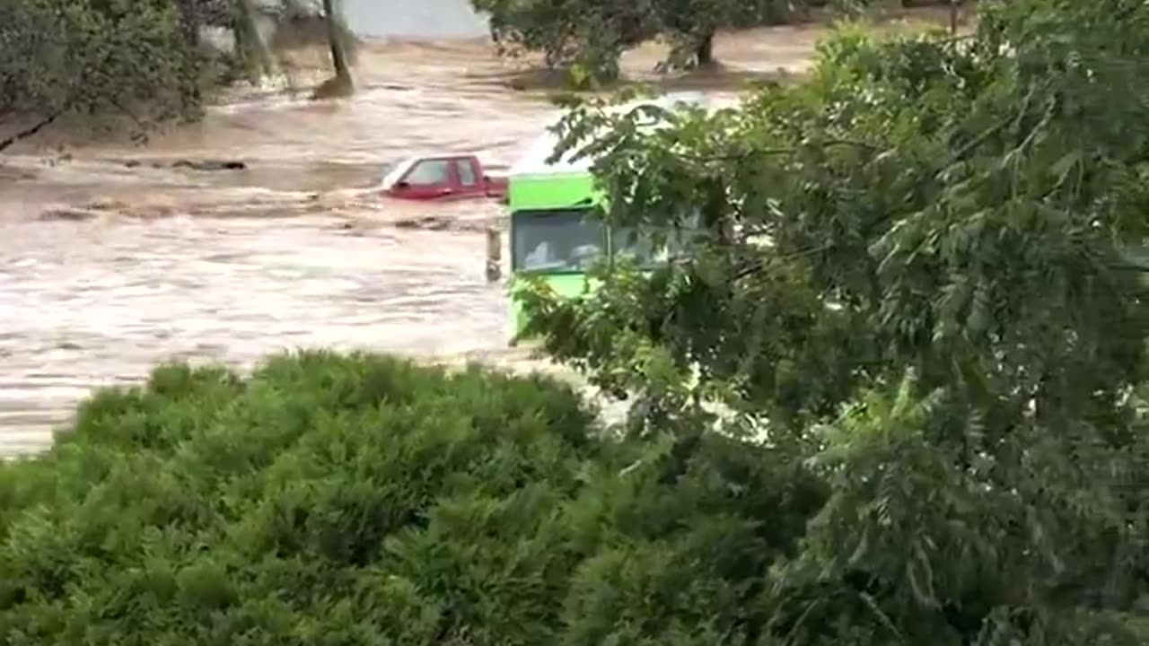 Entire home seen floating away in Asheville, North Carolina as tropical storm Helene