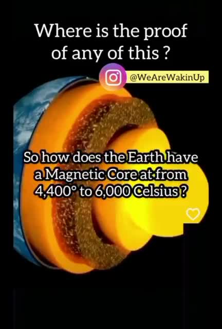 How does the EARTH have a magnetic CORE?