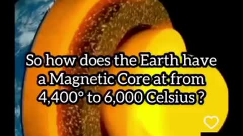 How does the EARTH have a magnetic CORE?