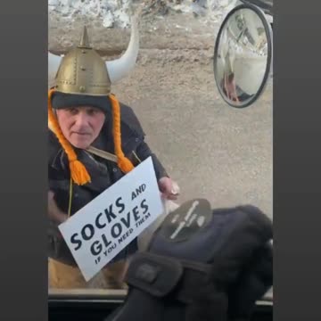 Canadians handing out fresh socks and gloves