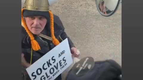 Canadians handing out fresh socks and gloves