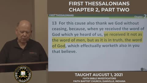 First Thessalonians, Chapter 2, Part 2