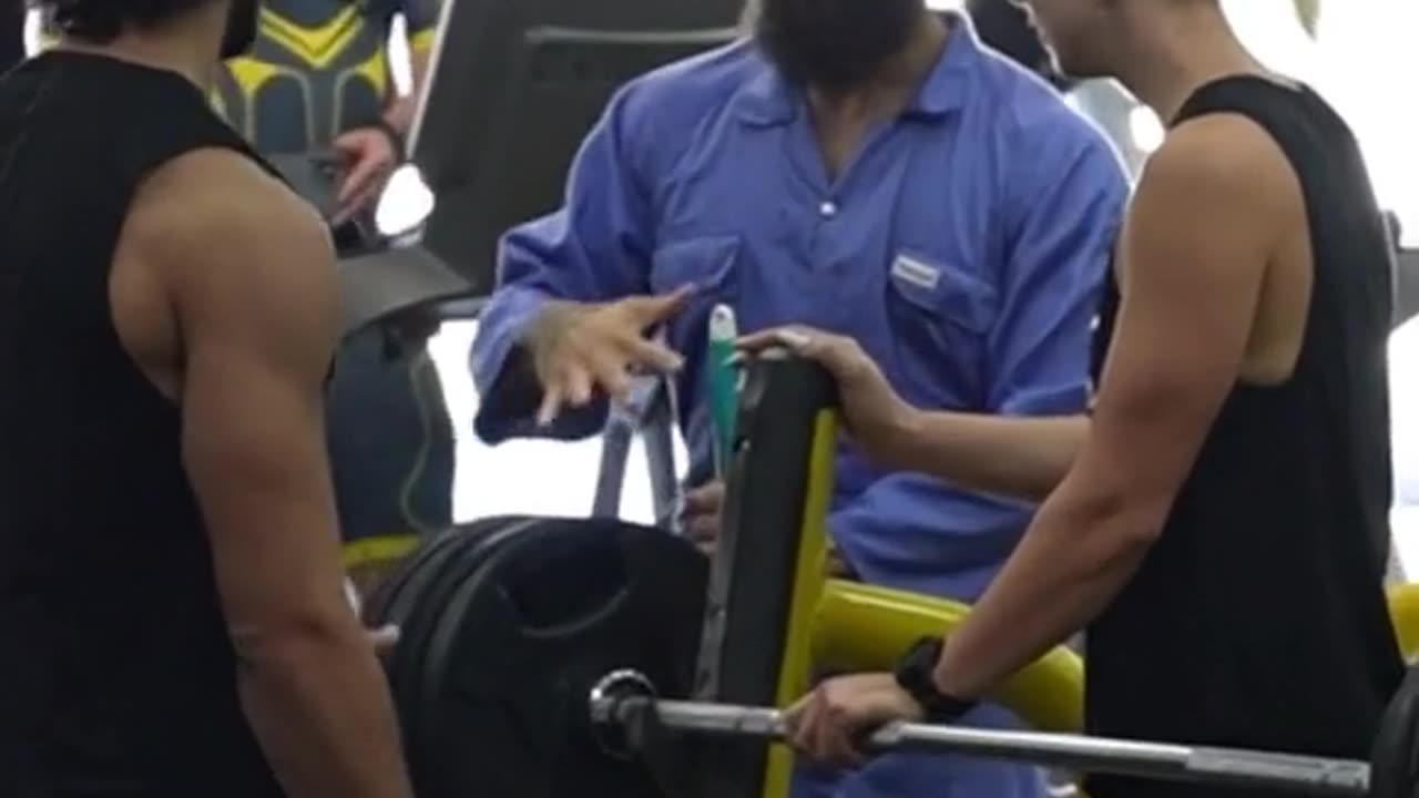 Gym Cleaner surprised a Couple