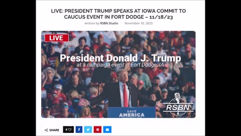 President Trump speaks at Iowa Commit to Caucus Event in Fort Dodge