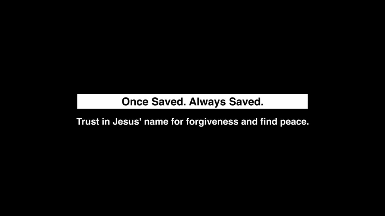 Believe in Jesus' resurrection and be forgiven.