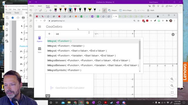 Calculus 2 - Section 7-6 - Using a CAS to find Integrals