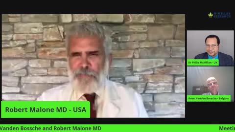 Geert Vanden Bossche and Robert Malone MD - Meeting of the COVID-19 Giants
