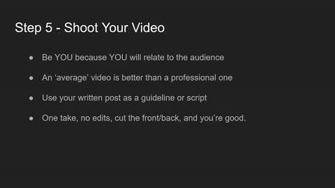 Shoot Your Video